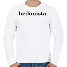 PRINTFASHION hedonista-black - Férfi pulóver - Fehér