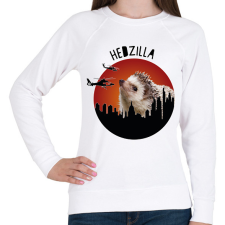 PRINTFASHION Hedzilla - Női pulóver - Fehér női pulóver, kardigán