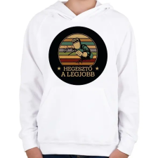 PRINTFASHION Hegesztő - A legjobb - Gyerek kapucnis pulóver - Fehér gyerek pulóver, kardigán