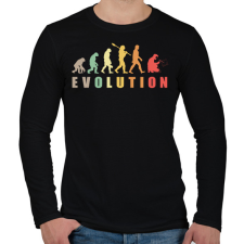 PRINTFASHION Hegesztő evolúció - Férfi hosszú ujjú póló - Fekete férfi póló