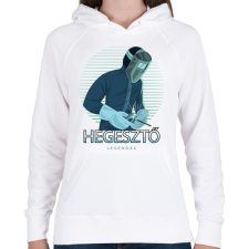 PRINTFASHION Hegesztő - Legendás - Női kapucnis pulóver - Fehér női pulóver, kardigán