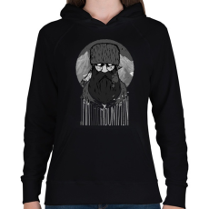 PRINTFASHION Hegyi ember - Női kapucnis pulóver - Fekete