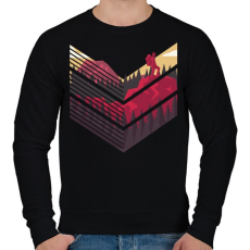 PRINTFASHION Hegymászó - Férfi pulóver - Fekete