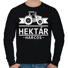 PRINTFASHION Hektár Harcos - Férfi pulóver - Fekete férfi pulóver, kardigán