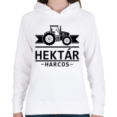 PRINTFASHION Hektár Harcos - Női kapucnis pulóver - Fehér