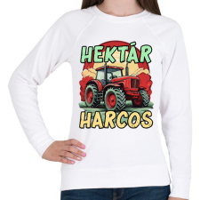 PRINTFASHION Hektár Harcos - Női pulóver - Fehér női pulóver, kardigán