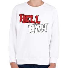 PRINTFASHION HELL NAH - Gyerek pulóver - Fehér gyerek pulóver, kardigán