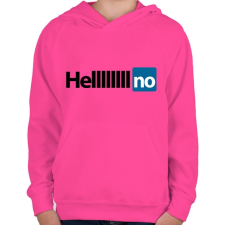 PRINTFASHION HELL NO - Gyerek kapucnis pulóver - Fukszia gyerek pulóver, kardigán
