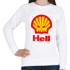 PRINTFASHION Hell - Női pulóver - Fehér női pulóver, kardigán
