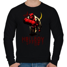 PRINTFASHION hellboy - Férfi pulóver - Fekete