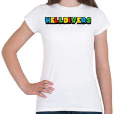 PRINTFASHION Helldivers - Női póló - Fehér
