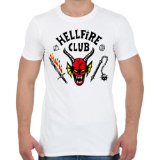 PRINTFASHION Hellfire Club - Férfi póló - Fehér