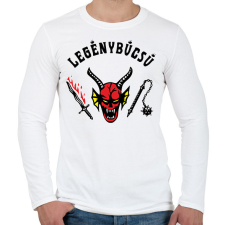 PRINTFASHION Hellfire Club legenybucsu - Férfi hosszú ujjú póló - Fehér férfi póló