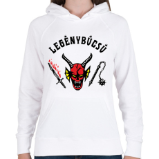 PRINTFASHION Hellfire Club legenybucsu - Női kapucnis pulóver - Fehér