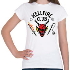 PRINTFASHION Hellfire Club (Sötét pólóra is) - Női póló - Fehér női póló
