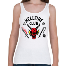 PRINTFASHION Hellfire Club - Stranger Things - Női atléta - Fehér női trikó