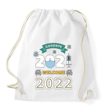 PRINTFASHION Helló 2022 - újév - Sportzsák, Tornazsák - Fehér tornazsák