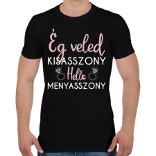 PRINTFASHION Hello menyasszony - Férfi póló - Fekete férfi póló