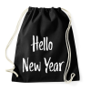 PRINTFASHION Hello New Year - Sportzsák, Tornazsák - Fekete