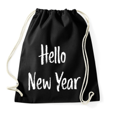 PRINTFASHION Hello New Year - Sportzsák, Tornazsák - Fekete tornazsák