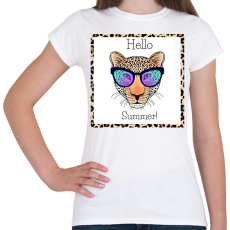 PRINTFASHION Hello Summer - Női póló - Fehér