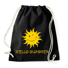 PRINTFASHION HELLO SUMMER - Sportzsák, Tornazsák - Fekete tornazsák