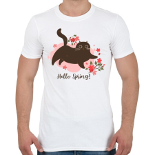 PRINTFASHION Hello tavasz - Férfi póló - Fehér férfi póló