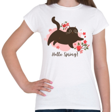 PRINTFASHION Hello tavasz - Női póló - Fehér