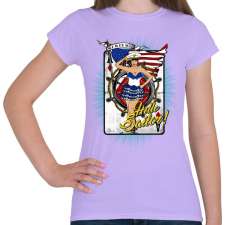 PRINTFASHION Helló tengerész - Női póló - Viola női póló