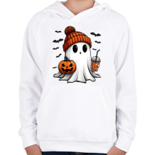 PRINTFASHION helloween - Gyerek kapucnis pulóver - Fehér gyerek pulóver, kardigán