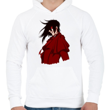 PRINTFASHION Hellsing - Férfi kapucnis pulóver - Fehér férfi pulóver, kardigán