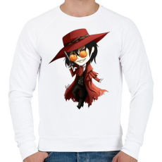 PRINTFASHION Hellsing - Férfi pulóver - Fehér