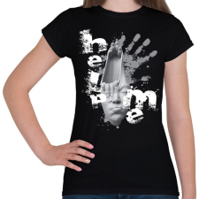PRINTFASHION helpmeprojectwh-01 - Női póló - Fekete női póló