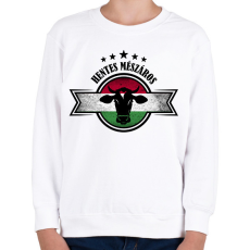 PRINTFASHION Hentes mészáros - marha - Gyerek pulóver - Fehér