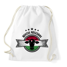 PRINTFASHION Hentes mészáros - marha - Sportzsák, Tornazsák - Fehér tornazsák