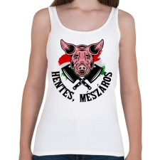 PRINTFASHION Hentes, mészáros - Női atléta - Fehér női trikó