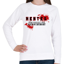 PRINTFASHION Hentes - Szörnyeteg - Női pulóver - Fehér női pulóver, kardigán