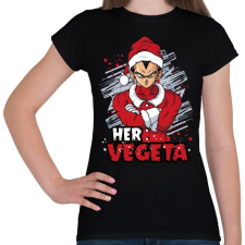 PRINTFASHION Her Vegeta - Női póló - Fekete női póló