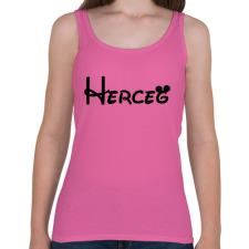 PRINTFASHION Herceg fekete felirat - Női atléta - Rózsaszín női trikó