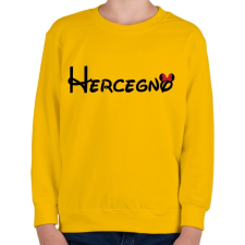 PRINTFASHION Hercegnő fekete felirat - Gyerek pulóver - Sárga gyerek pulóver, kardigán