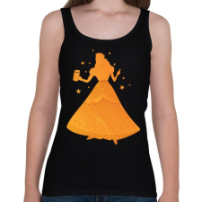 PRINTFASHION Hercegnő - Női atléta - Fekete női trikó