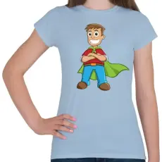 PRINTFASHION Hero - Női póló - Világoskék