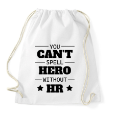 PRINTFASHION Hero without HR - Sportzsák, Tornazsák - Fehér tornazsák