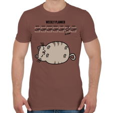 PRINTFASHION Heti feladat - Férfi póló - Mogyoróbarna férfi póló