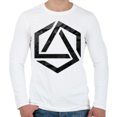 PRINTFASHION Hexagonal 3 - Férfi hosszú ujjú póló - Fehér