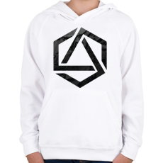 PRINTFASHION Hexagonal 3 - Gyerek kapucnis pulóver - Fehér