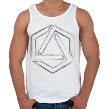 PRINTFASHION Hexagonal 4 - Férfi atléta - Fehér atléta, trikó