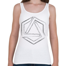 PRINTFASHION Hexagonal 4 - Női atléta - Fehér