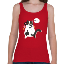 PRINTFASHION HEY - Női atléta - Cseresznyepiros női trikó