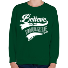 PRINTFASHION Higgy magadban!  - Gyerek pulóver - Sötétzöld